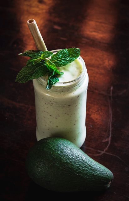 Healthy avocado shake to increase your calorie intake